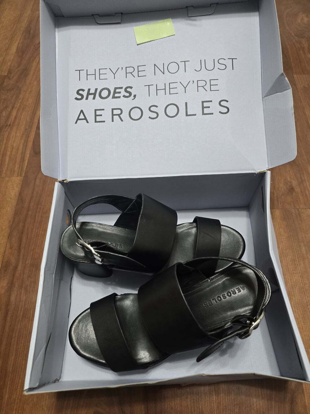 Aerosoles Camera Womens Black Platform Block Heel Sandals Wide Double Strap Boho
